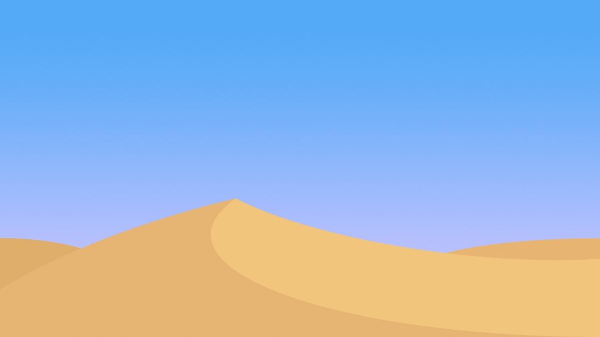 Desert Simple Landscape 4K Wallpaper