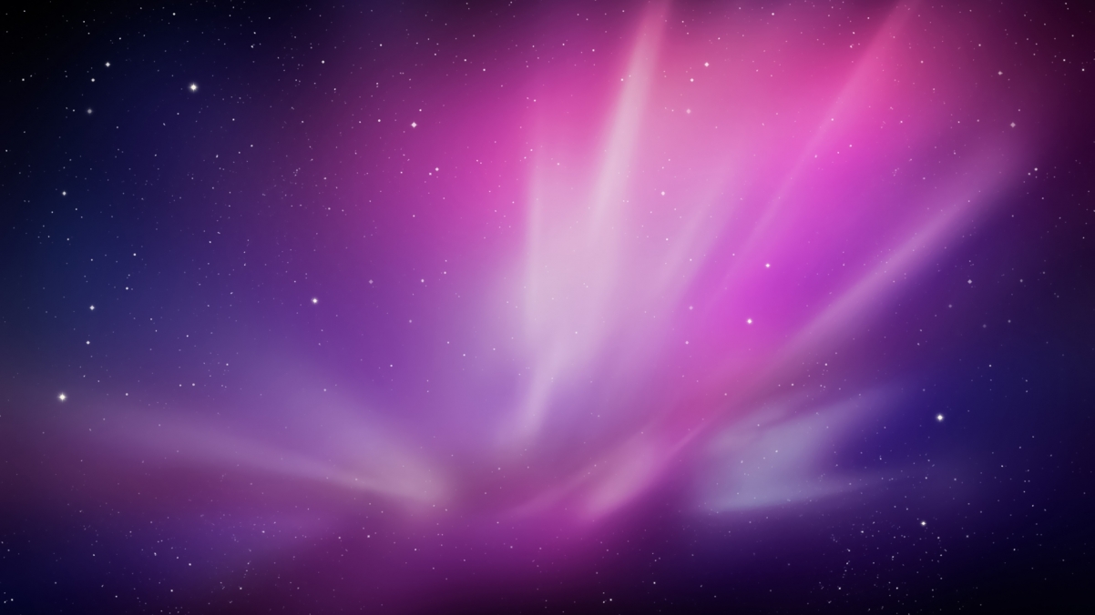 Apple Purple Starry Sky 4K Wallpaper