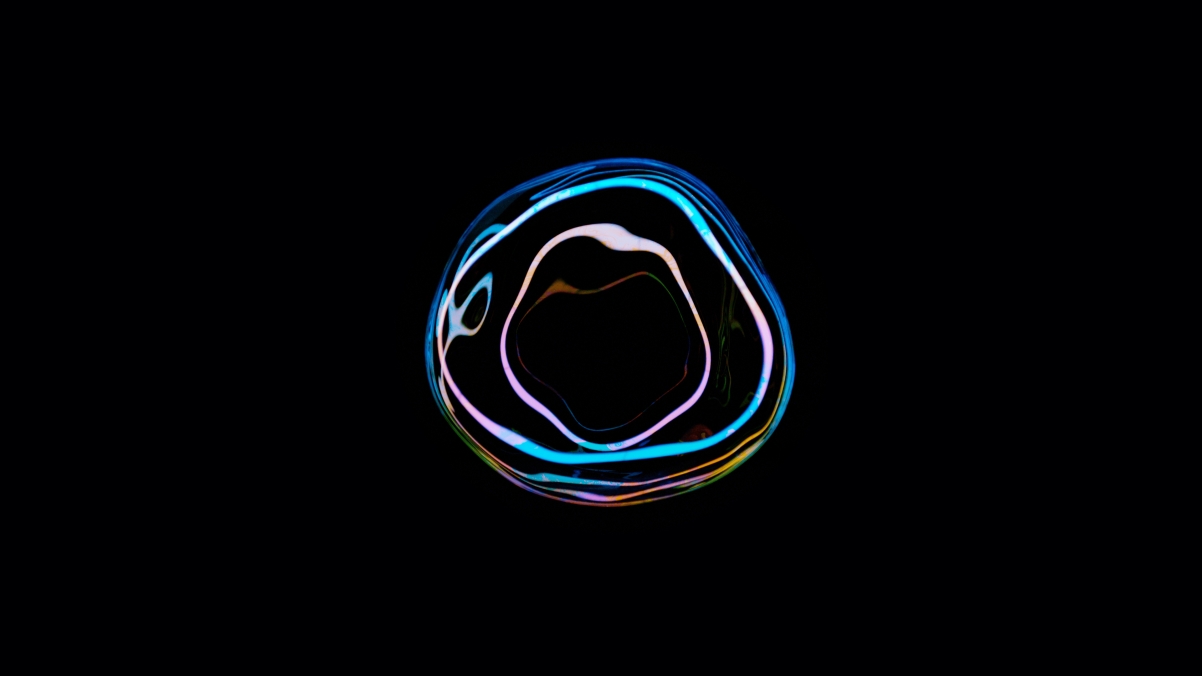 Apple Bubble 4K Wallpaper