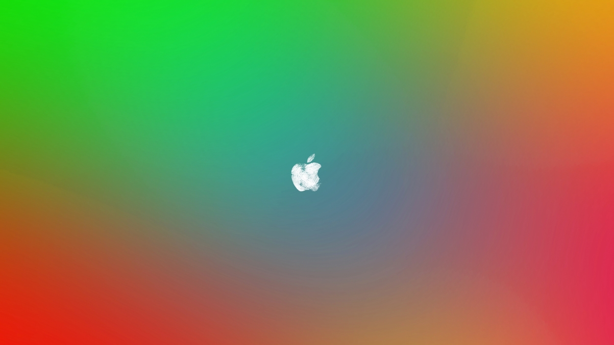 Apple logo background paint 5120x2