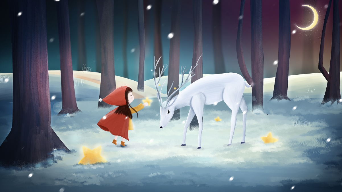 Christmas Eve in the snow