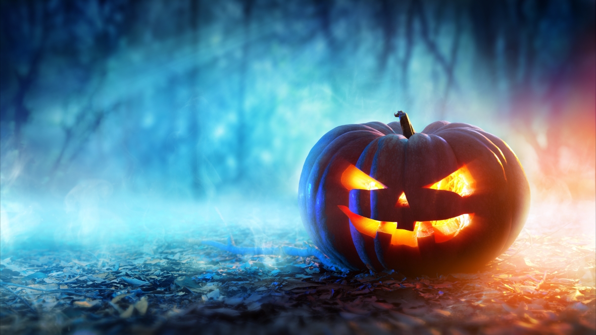 Pumpkin, evil face, halloween south