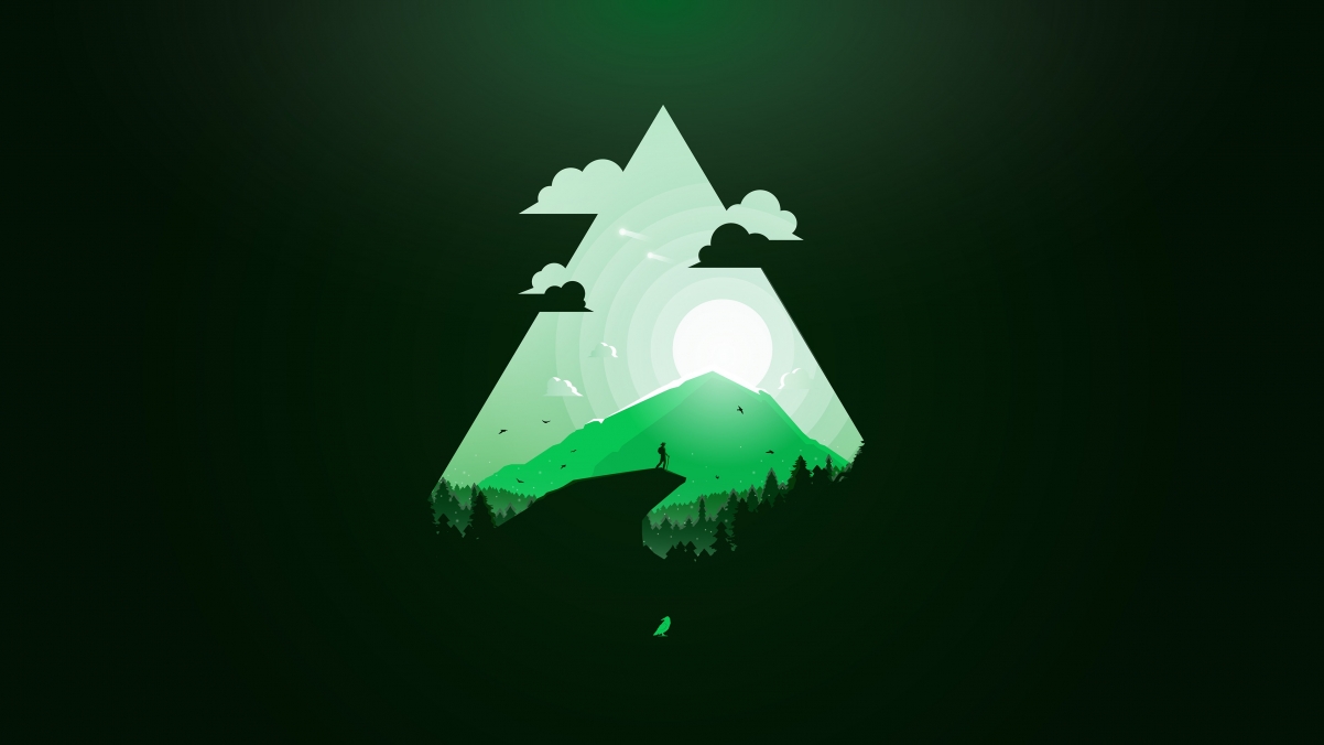 Green Paradise Simple Creative Design 38