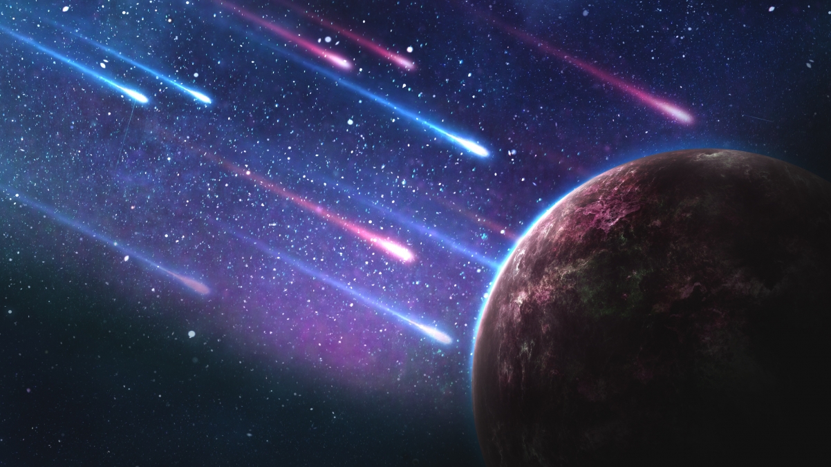 Space galaxy planet universe small