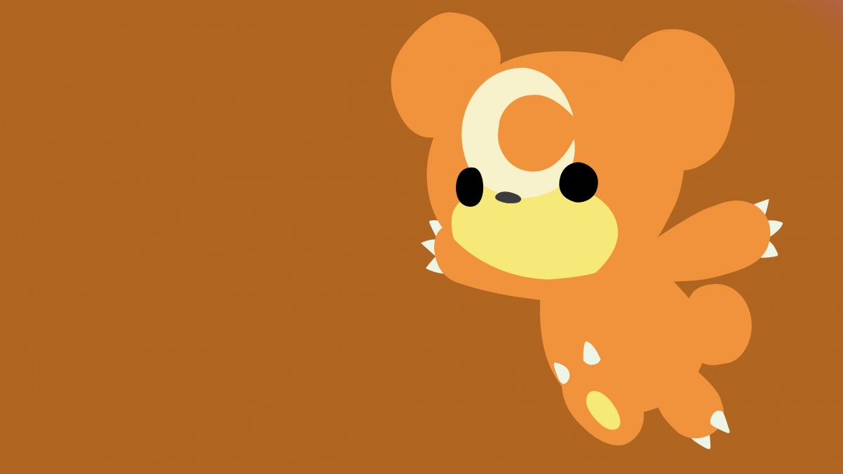 Cute Bear Simple 4K Wallpaper