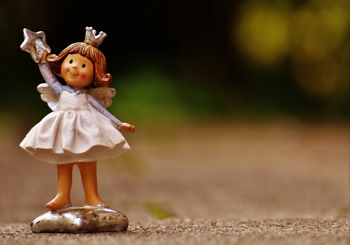 Cute angel ceramic art 4k illustration