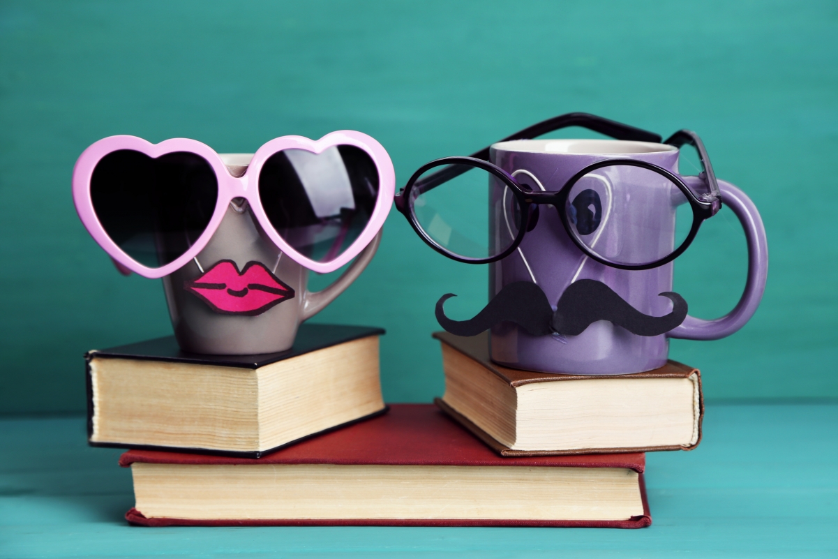 Cute funny cup book lips 4