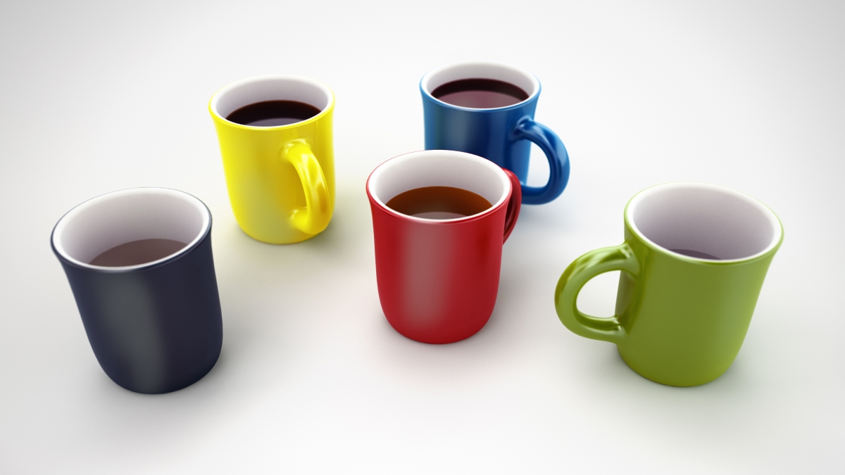 Coffee color coffee cup 4K design