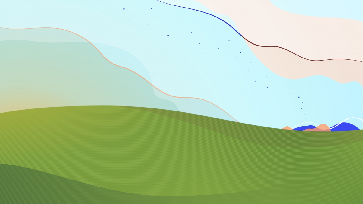 Minimalist design blissed green 5k wall
