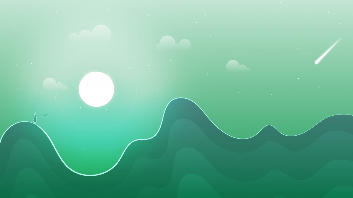 Minimalist landscape 4k wallpaper