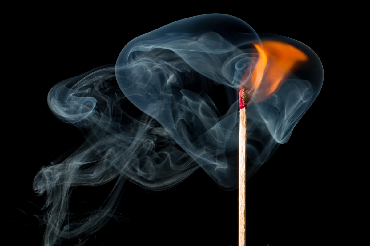 Fire smoke flame match aesthetic art