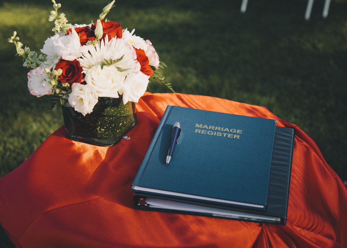 Marriage registration registry ceremony fresh