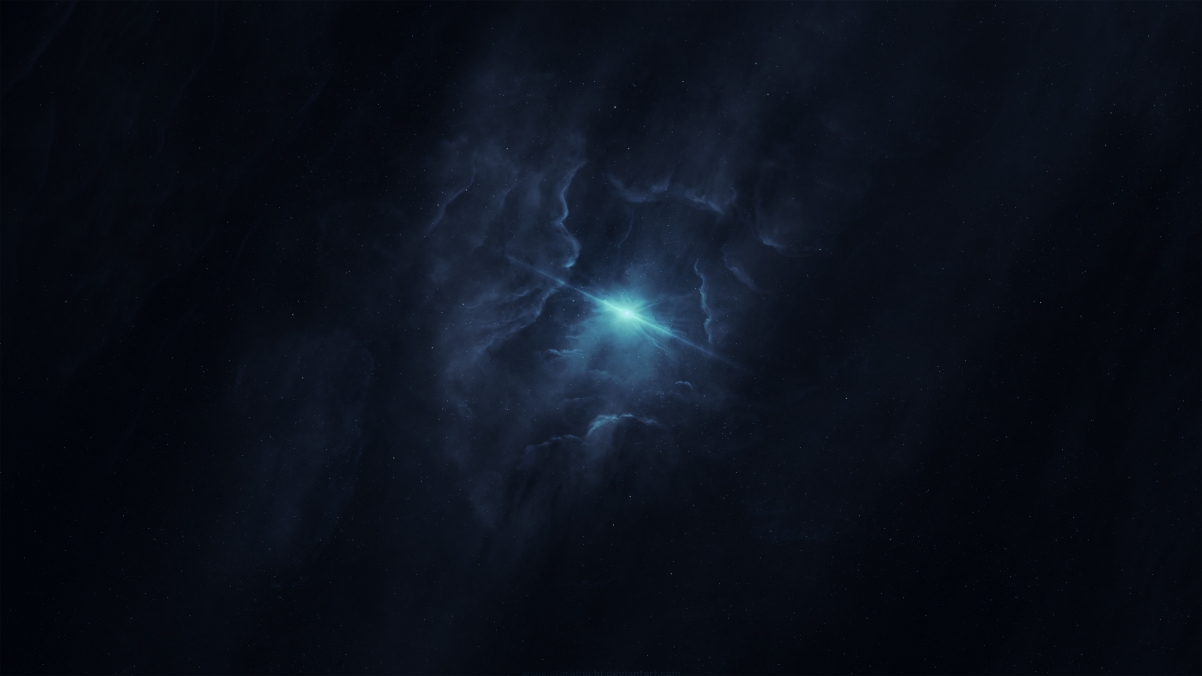 Dark night starry light 4K wallpaper
