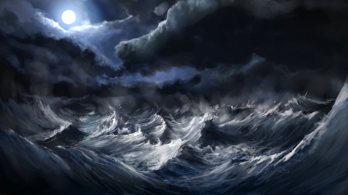 Hypo Lunar Storm 4K Wallpaper