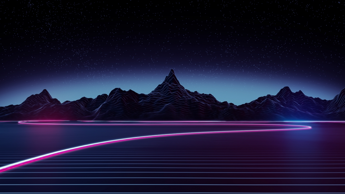Highway 4K design wallpaper