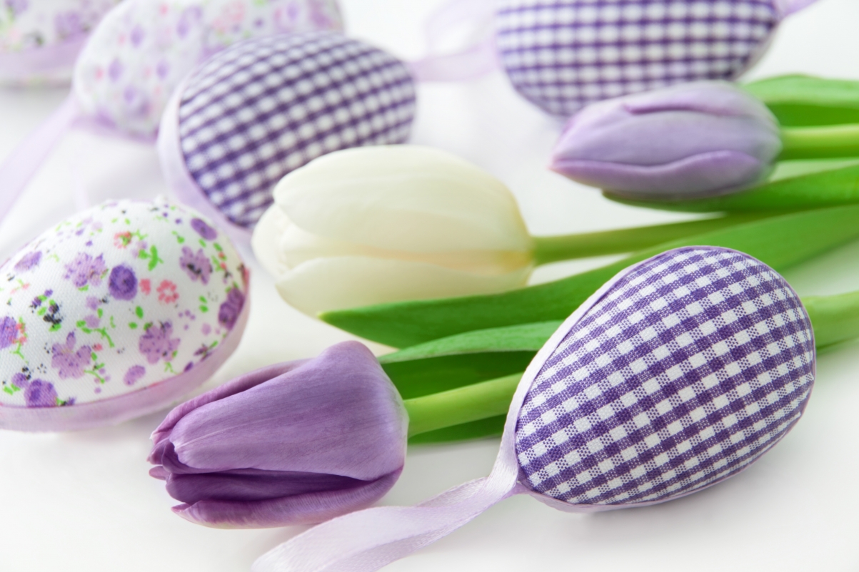 Easter tulip flower eggs