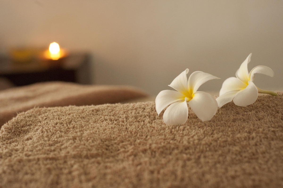 Picture of flowers on the blanket