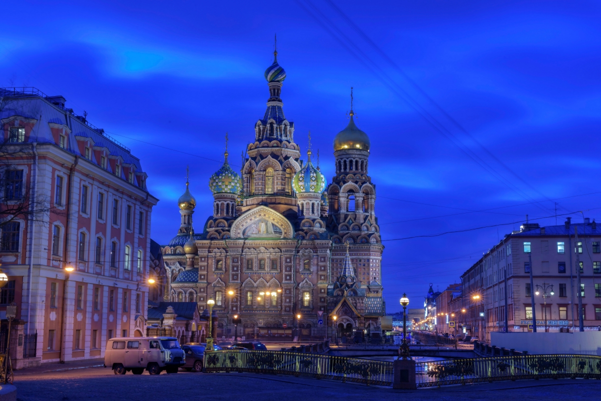 4K landscape wall in St. Petersburg, Russia