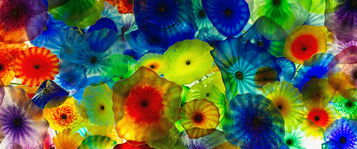 Colorful Umbrella 3440x1440 Wallpaper