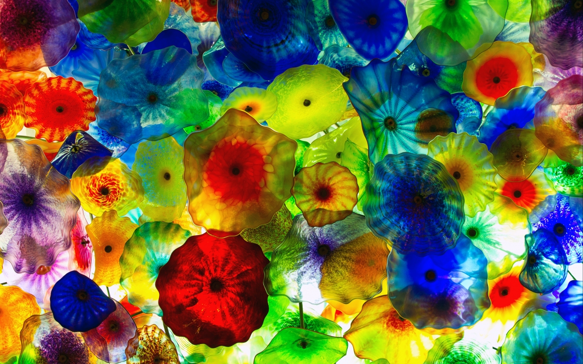 Colorful umbrellas for the beauty of the earth