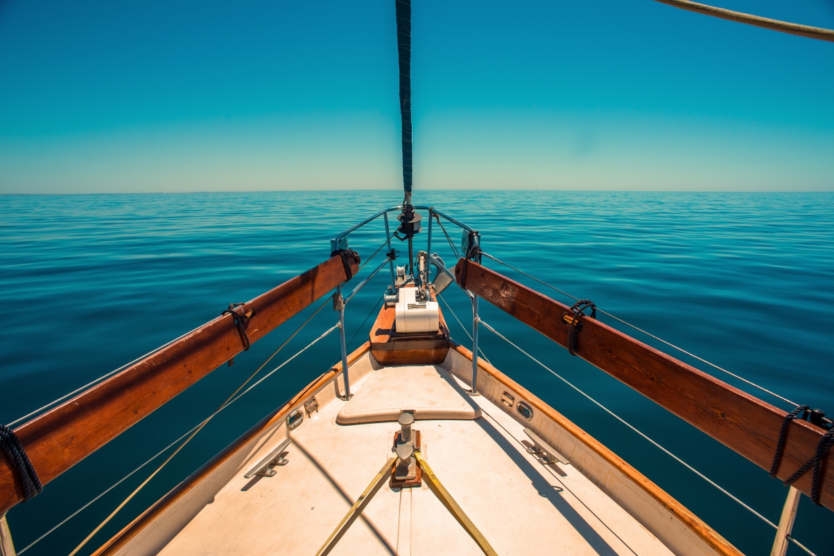Sea Yacht 6K Landscape Wallpaper