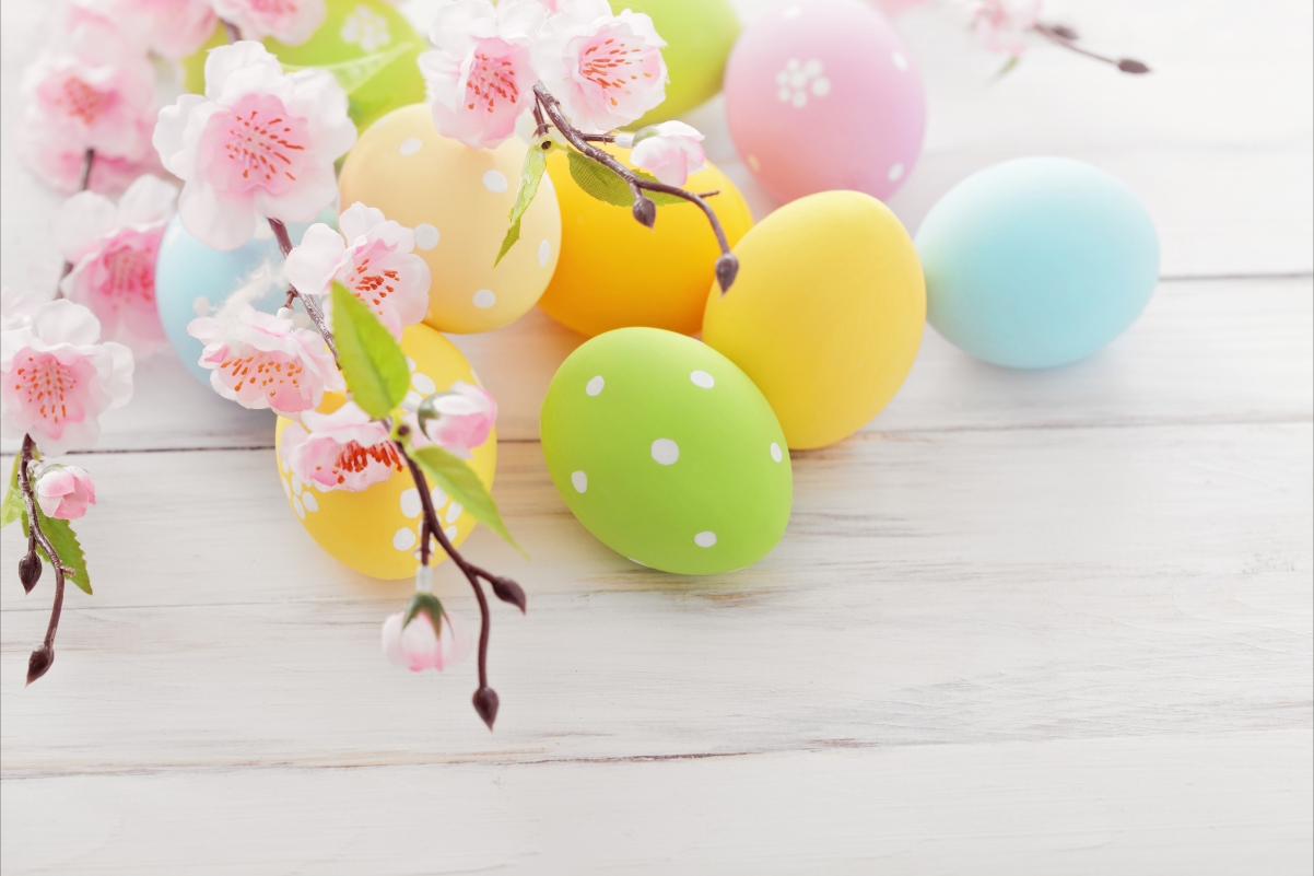 Spring flowers easter eggs 5