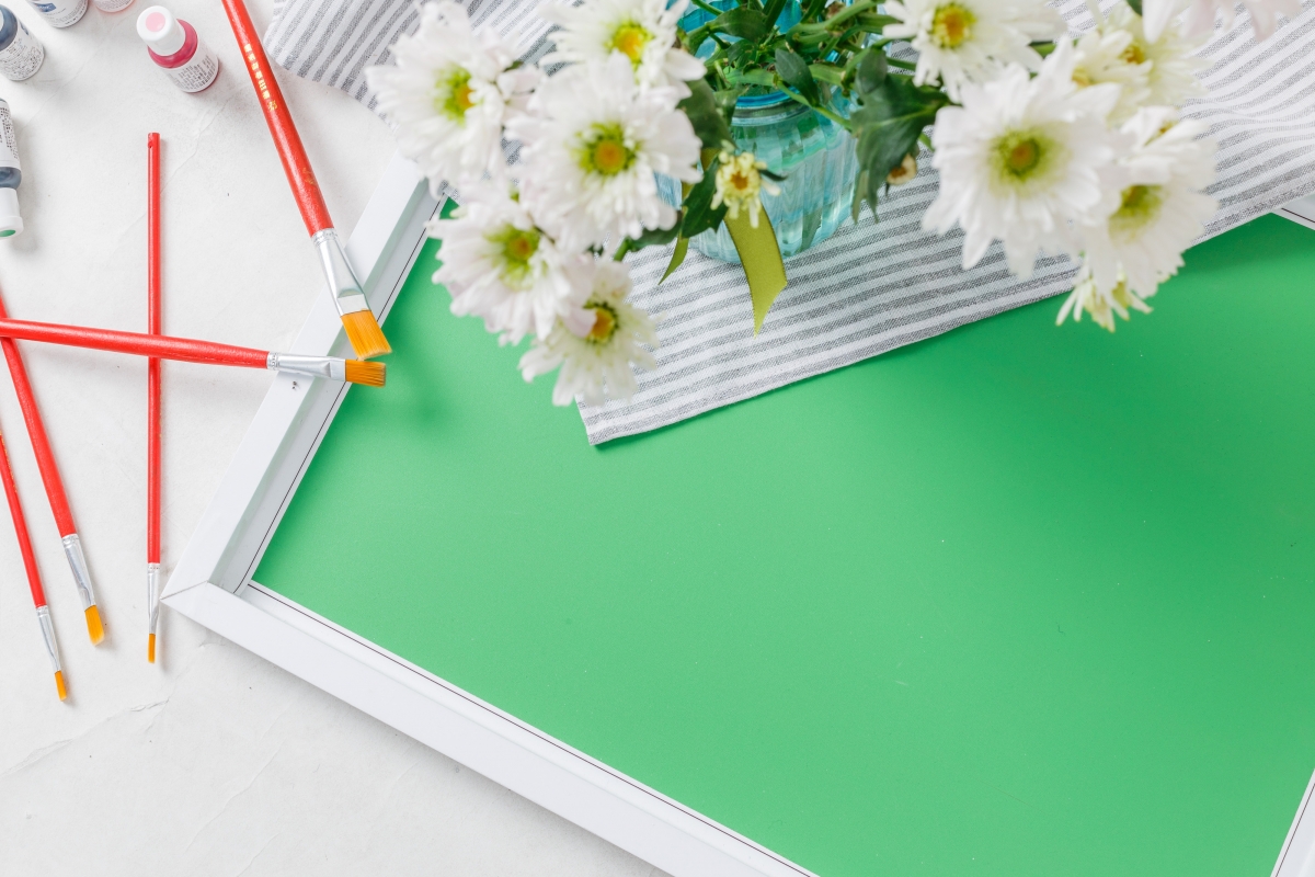 Creative drawing board combination 4K picture material