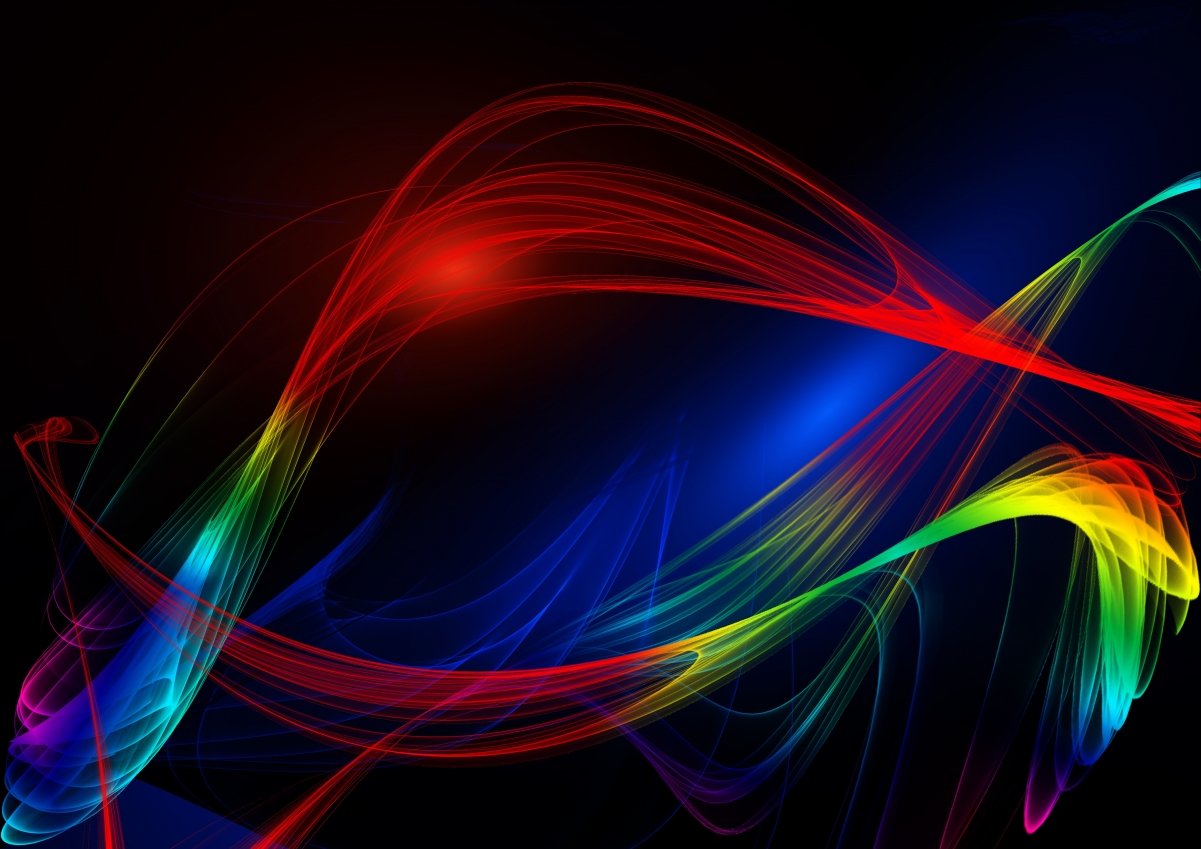 Abstract line wave design fractal group