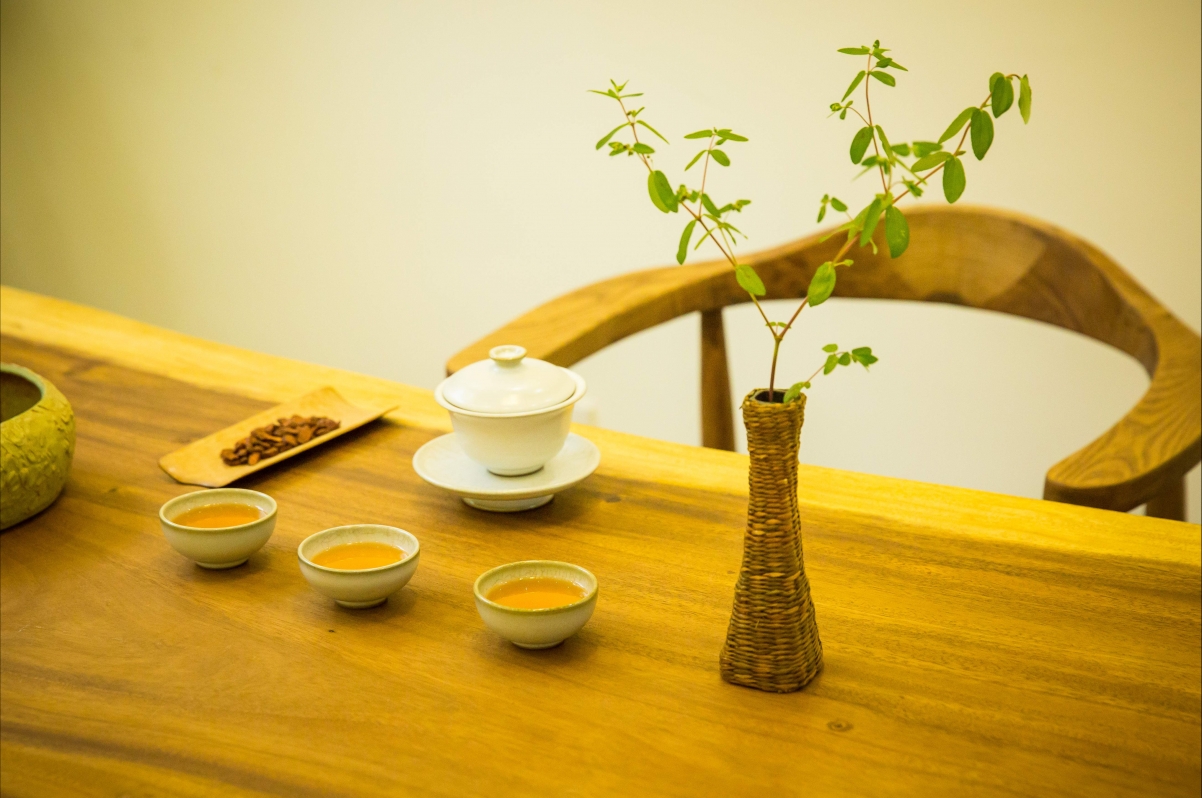 Tea salvia tea using Kung Fu tea method