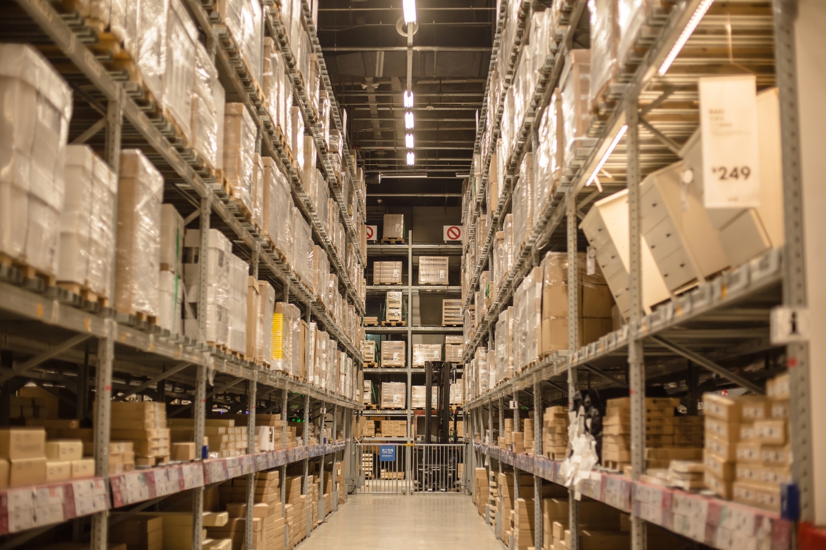 Warehouse Shelves Shopping Festival Cabinet Boxes