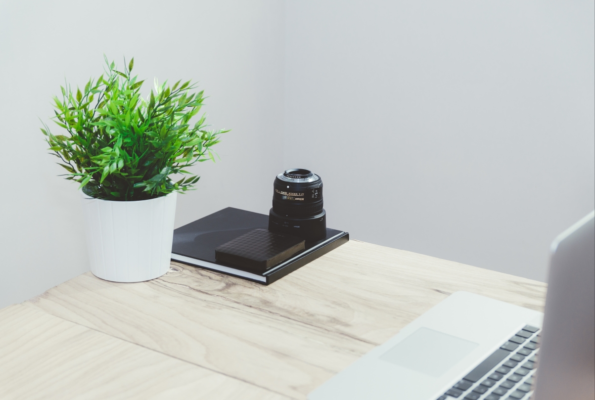 Photograph of a corner of the office