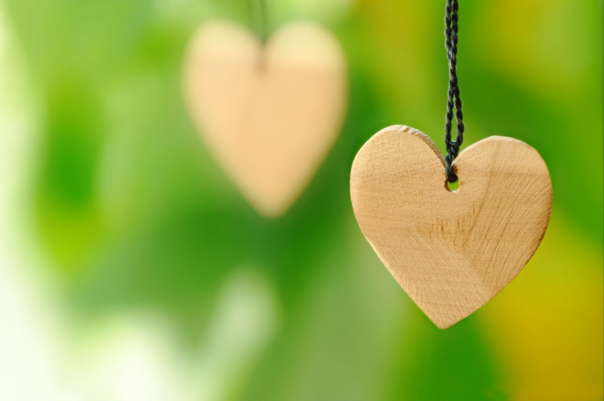 Love Heart Shaped Ornaments 4K Wallpaper