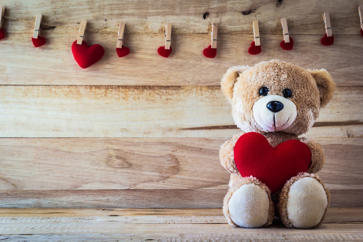 Romantic sweet play of caring love