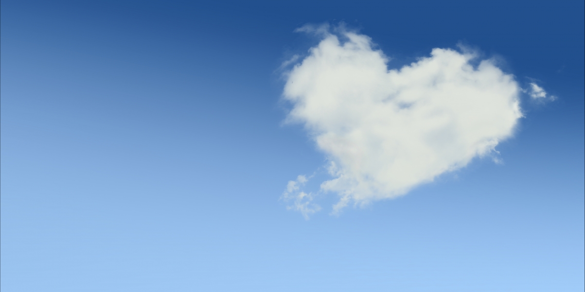 Love cloud romantic sky feelings