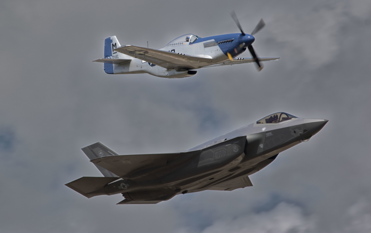 F-35A MUSTANG, p 51d combat