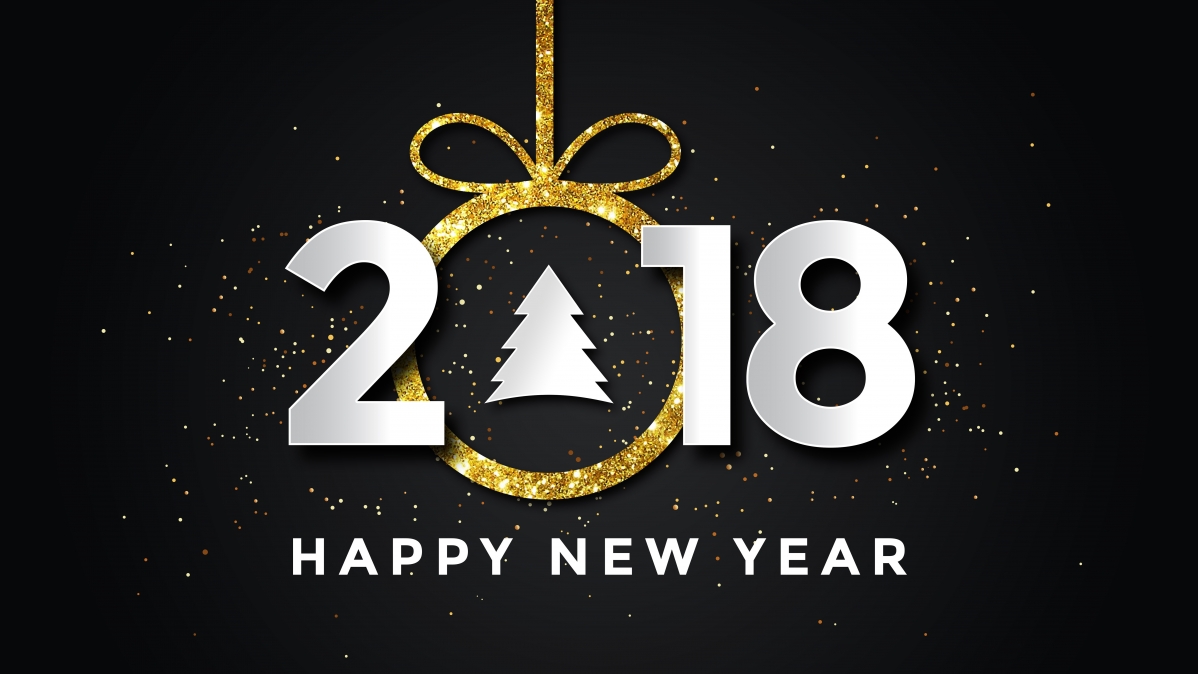 2018 happy new year background image