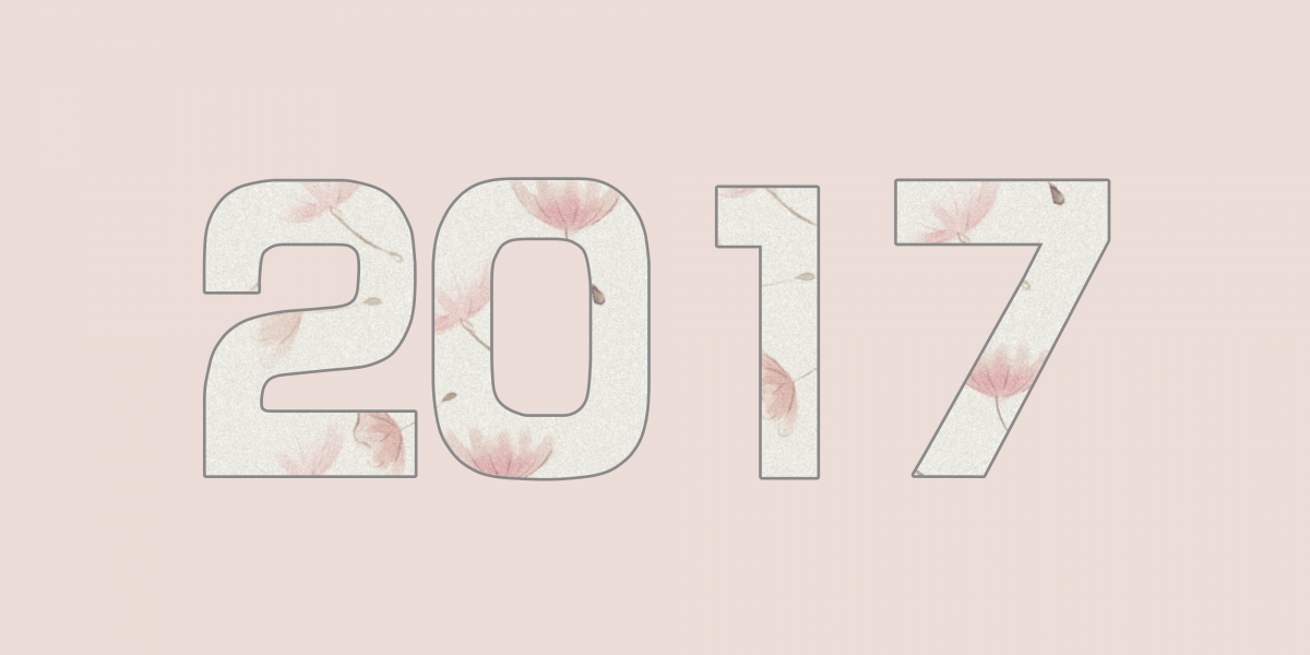 2017 pink new year material picture